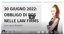 30 giugno 2022: obbligo di POS anche nelle law firms