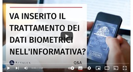 Va inserito il trattamento dei dati biometrici nell’informativa?